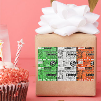 Kiss Me Irish Flag Rechteckiger Aufkleber