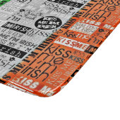Kiss Me Irish Flag Schneidebrett (Ecke)
