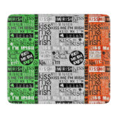 Kiss Me Irish Flag Schneidebrett (Vorderseite)