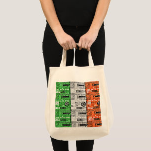 Kiss Me Irish Flag Tragetasche