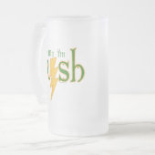 Kiss Me Irish Lightning Bolt Tasse (Vorderseite Links)