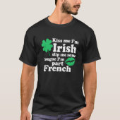Kiss Me Iu2019m Irish Slip Me ein wenig Zunge und T-Shirt (Vorderseite)