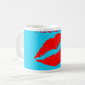 Kiss Me Kaffeetasse (Vorderseite Links)