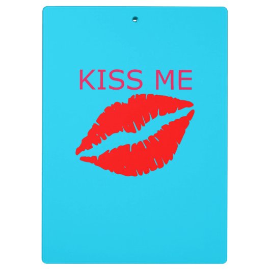 Kiss Me Klemmbrett (Rückseite)
