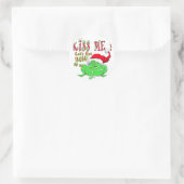 Kiss Me lasse Froggy Runder Aufkleber (Tasche)
