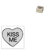 KISS ME Liebe Valentine's Day Candy Heart Liebe Gummistempel (Stempel)