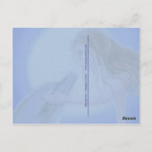 Kiss Me Mermaid & Dolphin Fantasy Postkarte (Rückseite)