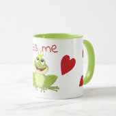 Kiss Me Niedlich Frog Prince Tasse (VorderseiteRechts)