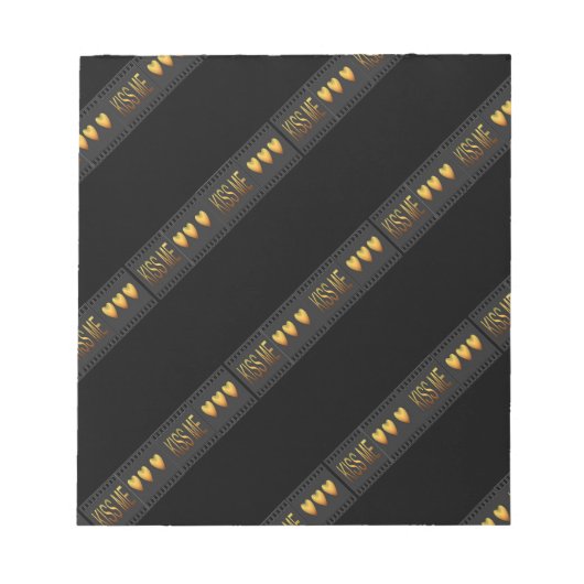 Kiss Me Notizblock (Vorderseite)