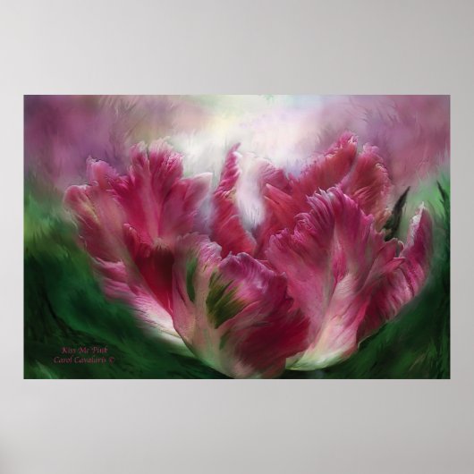 Kiss Me Pink Art Poster/Print Poster (Vorne)