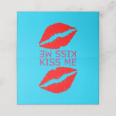 Kiss Me Platzkarte (Außenseite Aufgefaltet)
