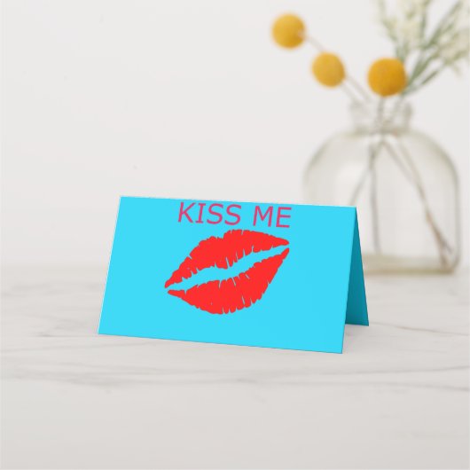 Kiss Me Platzkarte (Vorderseite)