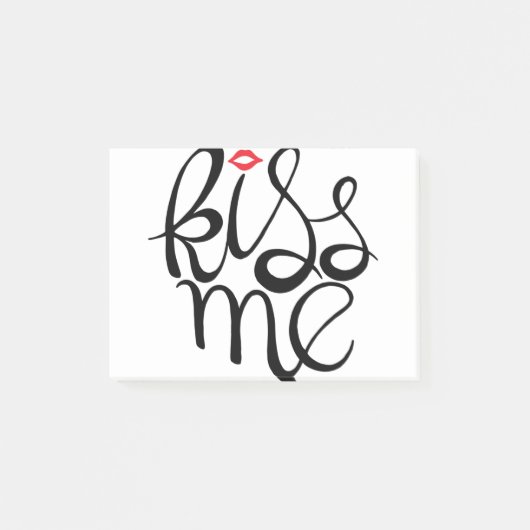 Kiss Me Post-it Klebezettel (Vorderseite)