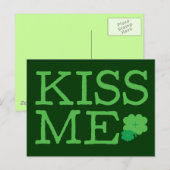 Kiss Me Postkarte (Vorne/Hinten)