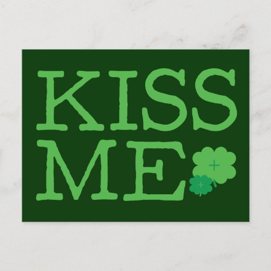 Kiss Me Postkarte (Vorderseite)