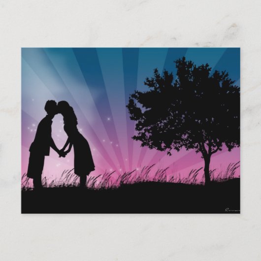 Kiss Me Postkarte (Vorderseite)