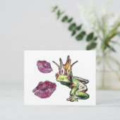 Kiss Me Postkarte (Stehend Vorderseite)