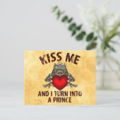 Kiss Me Postkarte (Stehend Vorderseite)