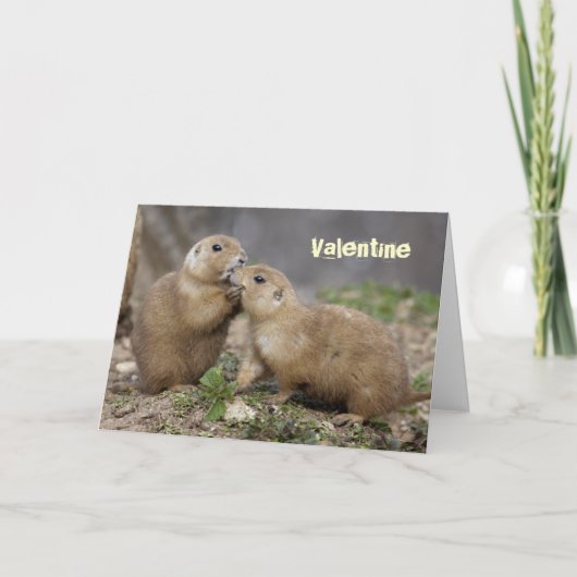 Kiss Me Quick Card - Valentine Feiertagskarte (Vorderseite)