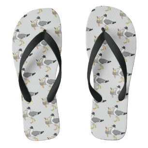 Kiss Me Quick Seagull Flip Flops Beach Footwear Badesandalen