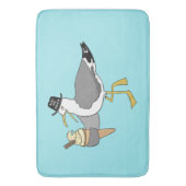 Kiss Me Quick Seaside Seagull Badematte (Vorderseite Vertikal)