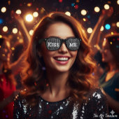 KISS ME Retro Shades / Fun Party Sonnenbrille
