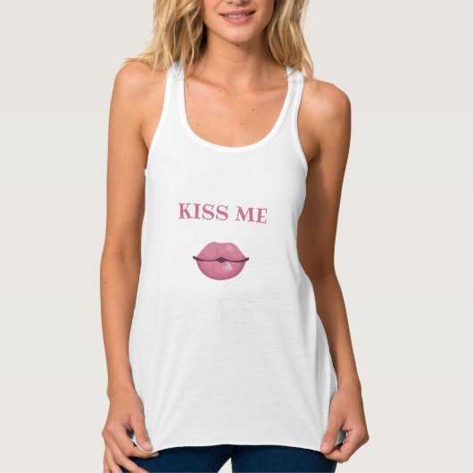 KISS ME Smoochy Big Lips Tank Top (Vorderseite)