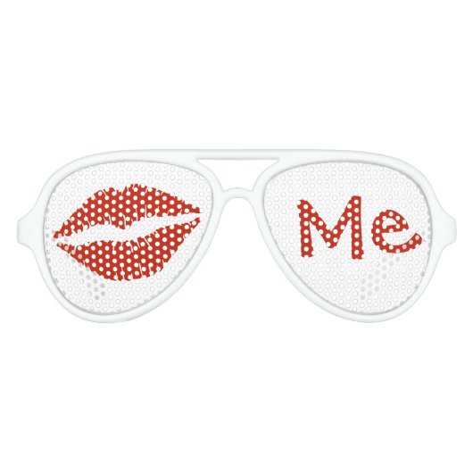 Kiss Me Sonnenbrille (Vorderseite)