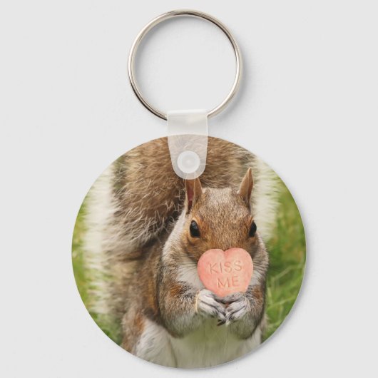 Kiss Me Squirrel Schlüsselanhänger (Vorderseite)