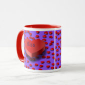 Kiss Me Tasse (Vorderseite Links)