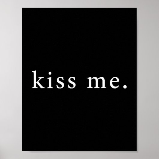 Kiss Me Valentine's Day Minimalist Poster (Vorne)