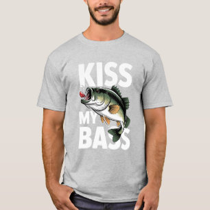 Kiss mein Bass Funny Fishing-Shirt T-Shirt