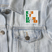 Kiss meine Kleeblätter St Patricks Button (Beispiel)