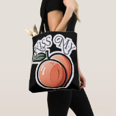 Kiss meine Pfirsichpfirsiche Funny Frucht Tasche (Von Nahem)