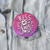 KISS MEINE SASS-CUSTOM-GLITZER-TYPOGRAPHIE BUTTON (Beispiel)