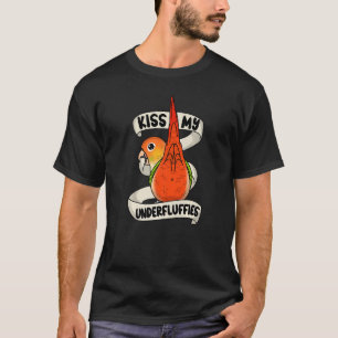 Kiss meinen Papagei unterfluffig I Green Cheek Pin T-Shirt