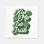 KISS MICH, ICH BIN IRISH / Party Napkins Serviette (Vorderseite)