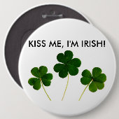KISS MIR, ICH BIN IRISH BUTTON (Vorne & Hinten)