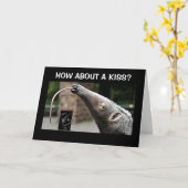 ***KISS MIR*** UND ICH WERDE IHR "FRÜHER" SEIN KARTE (Gelbe Blume)