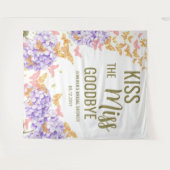 Kiss Miss Butterfly Garden Brautparty Hintergrund Wandteppich (Vorderseite (Horizontal))