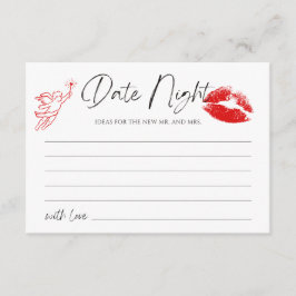 Kiss, Miss Goodbye Bachelorette Datum Nacht Begleitkarte