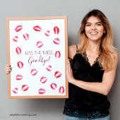 Kiss, Miss Goodbye Bachelorette Game Keepake Poster