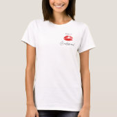 Kiss, Miss Goodbye Bridesmaid Personalizable T-Shirt (Vorderseite)