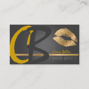 Kiss Monogram, Goldtonlips Visitenkarte