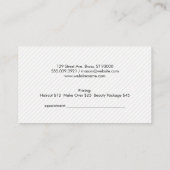 Kiss & Monogram Terminkarte (Rückseite)