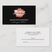 Kiss & Monogram Terminkarte (Vorne/Hinten)