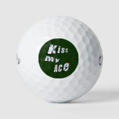 Kiss My Ace, Funny, Golfball (Vorderseite)