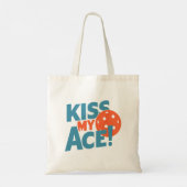 Kiss My Ace Funny Pickleball Sprichwort Frauen Tragetasche (Rückseite)