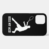 KISS MY ACE lustige Tennisspielerin zitieren perso Case-Mate iPhone Hülle (Rückseite (Horizontal))