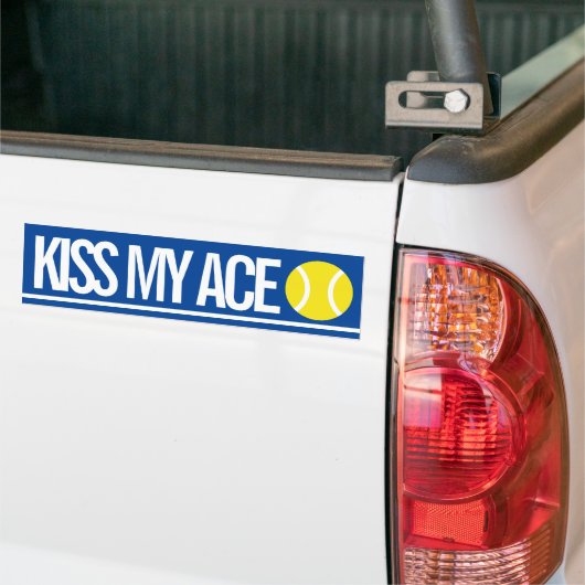 Kiss My Ace lustiger Autoaufkleber für Pkw oder Lk (Auf Lkw)